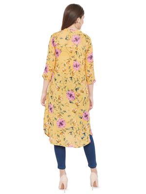 mandarin neck floral tunic - 16826106 - Standard Image - 3