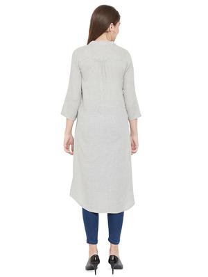 mandarin neck floral tunic - 16826111 - Standard Image - 3
