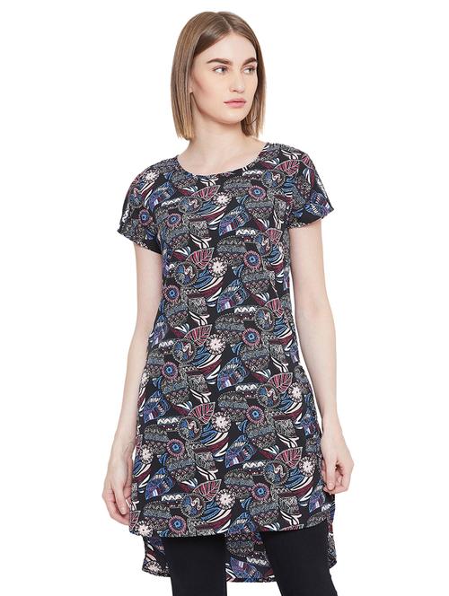 round neck high-low tunic - 16826112 - Standard Image - 1