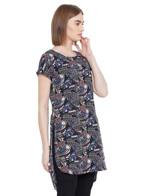 round neck high-low tunic - 16826112 - Standard Image - 2