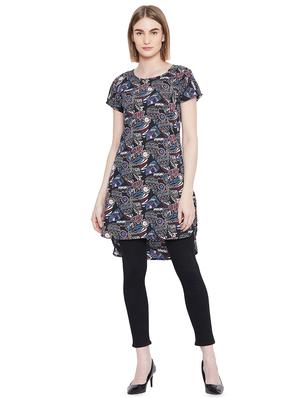 round neck high-low tunic - 16826112 - Standard Image - 4