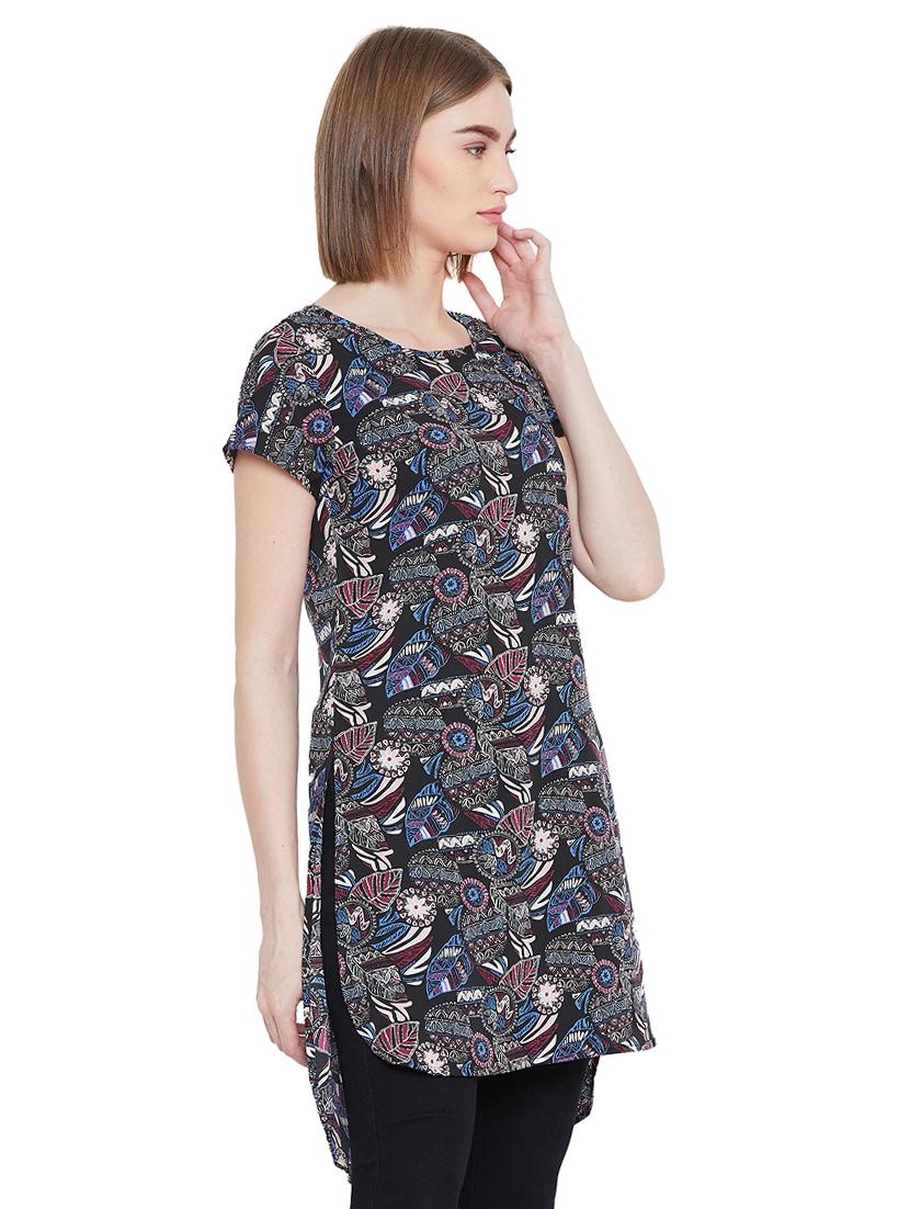round neck high-low tunic - 16826112 - Zoom Image - 2
