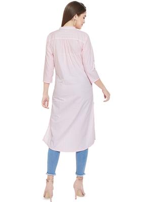 mandarin neck striped tunic - 16826115 - Standard Image - 3