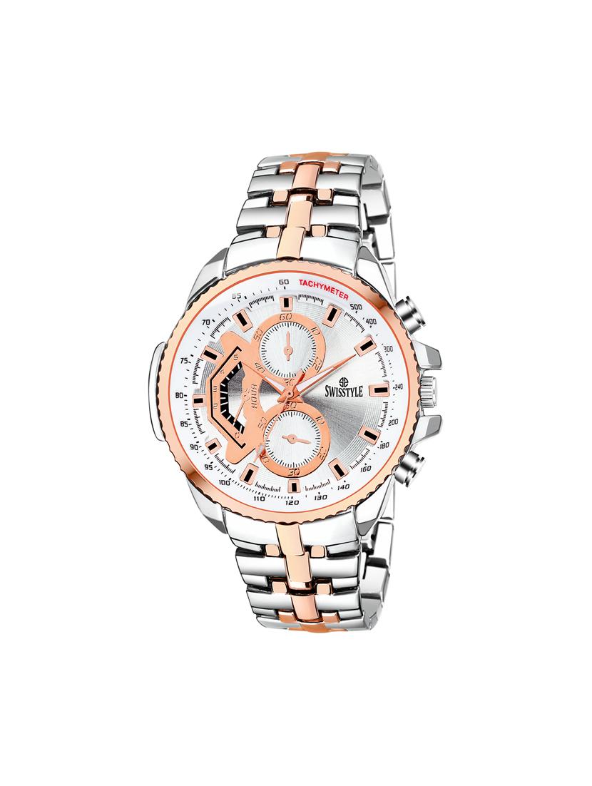 swisstyle digital white dial men's watch - ss-gr067-wht-ch - 16826142 - Zoom Image - 1