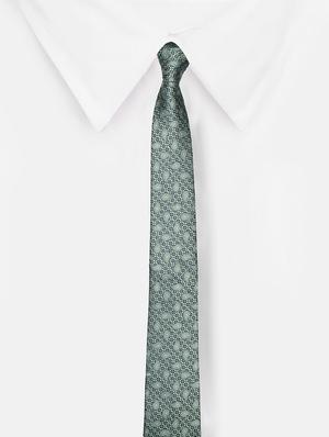 green micro fiber tie - 16826159 - Standard Image - 3