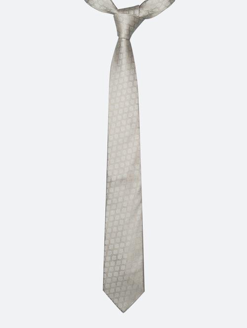 grey micro fiber tie - 16826160 - Standard Image - 1