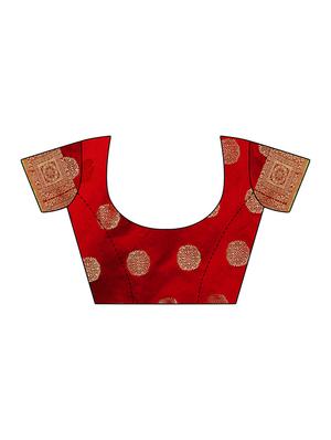 self design kanjivaram saree with blouse - 16827274 - Standard Image - 3