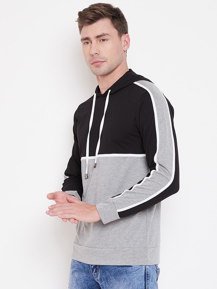 black color block t-shirt - 16828084 - Zoom Image - 2