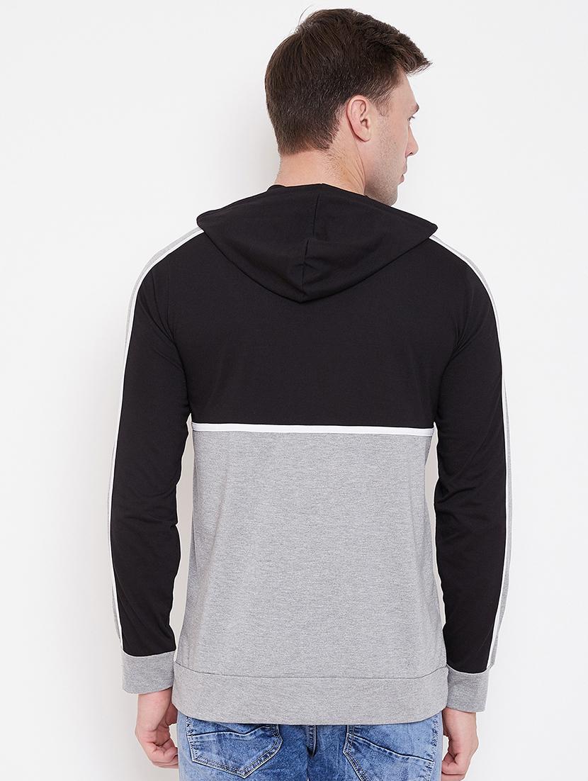 black color block t-shirt - 16828084 - Zoom Image - 4