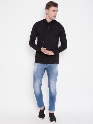black solid t-shirt - 16828101 - Standard Image - 5