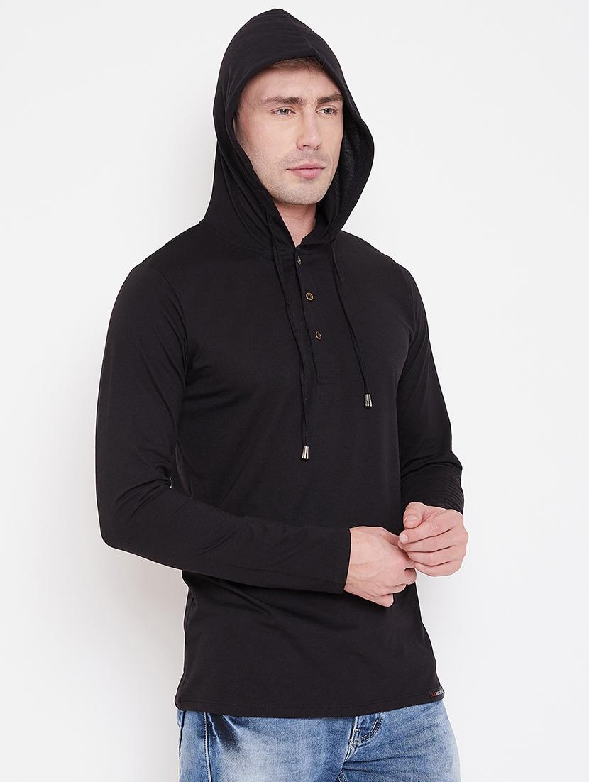 black solid t-shirt - 16828101 - Zoom Image - 3