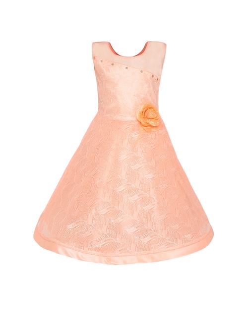 orange net frock - 16828188 - Standard Image - 1