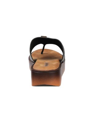 black t-strap sandals - 16828224 - Standard Image - 3