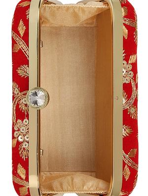 red velvet box clutch - 16828258 - Standard Image - 3
