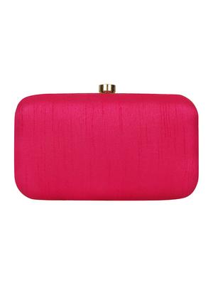 pink silk box clutch - 16828273 - Standard Image - 2