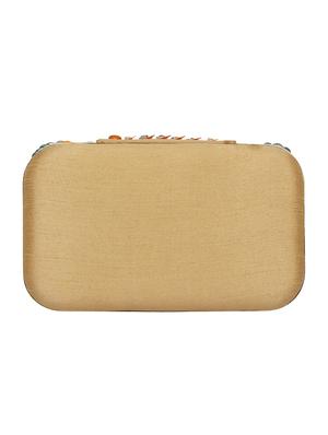beige velvet box clutch - 16828277 - Standard Image - 2