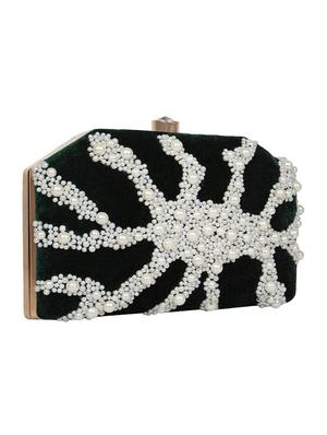 green velvet box clutch - 16828279 - Standard Image - 4