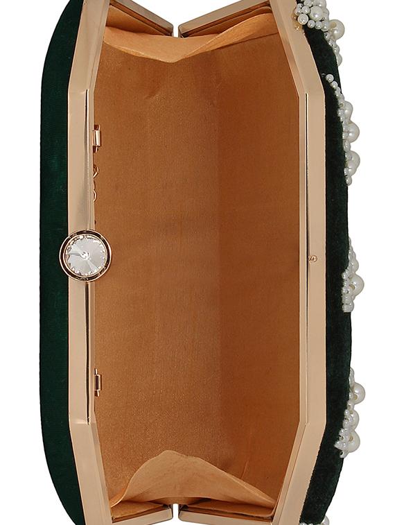 green velvet box clutch - 16828279 - Zoom Image - 3