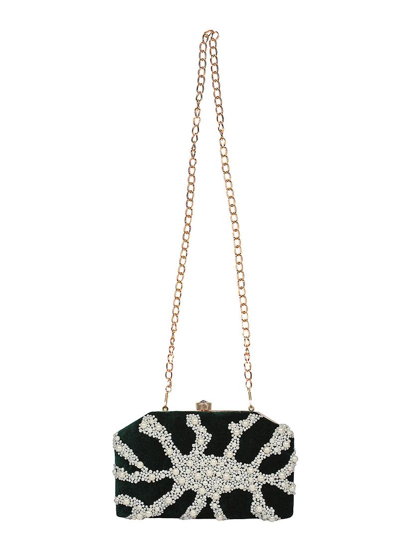 green velvet box clutch - 16828279 - Zoom Image - 5