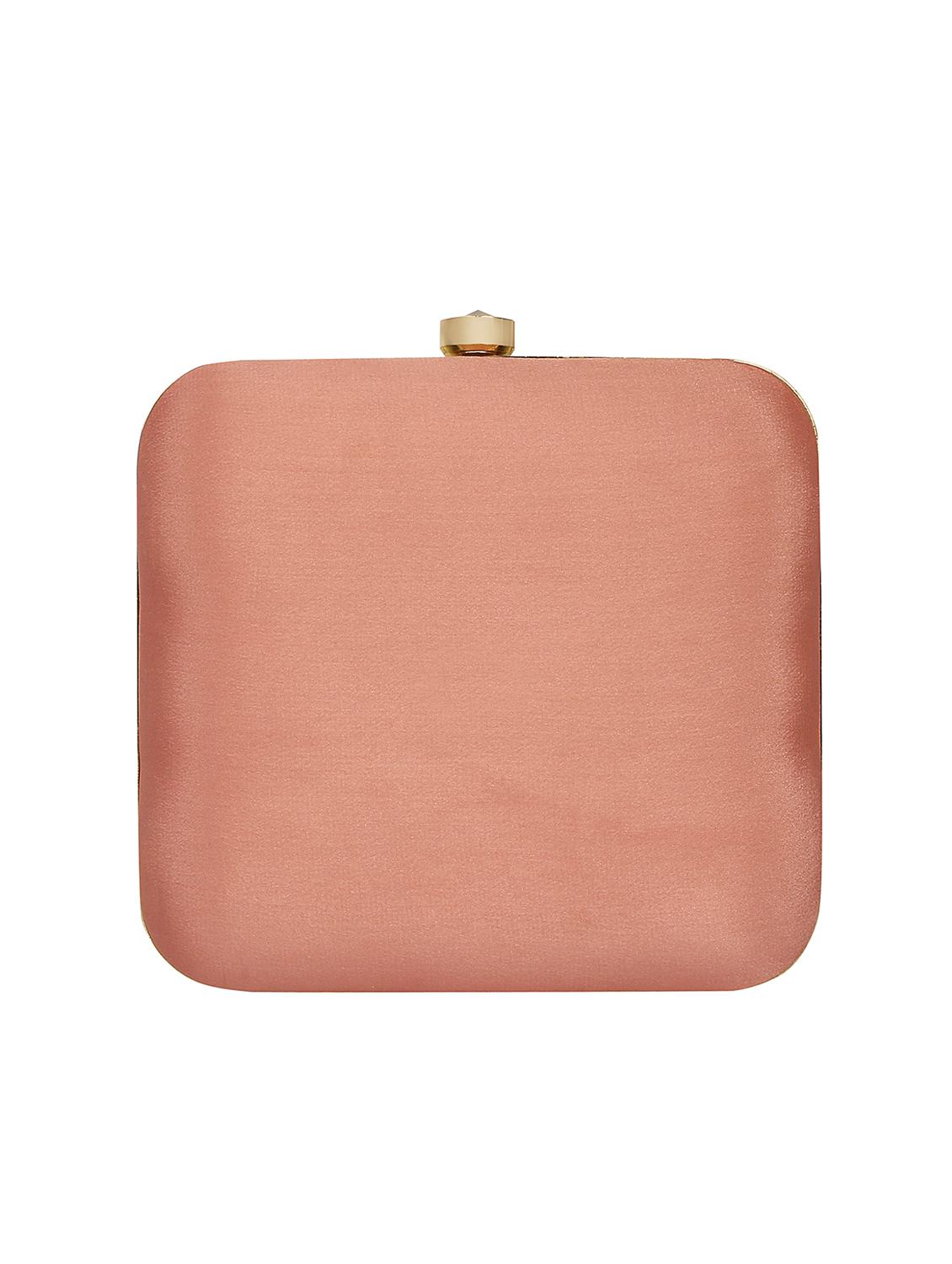 pink silk box clutch - 16828282 - Zoom Image - 2