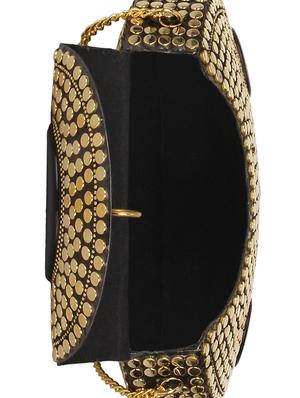 gold metal box clutch - 16828287 - Standard Image - 3