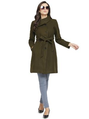 tie front button-up trench coat - 16828452 - Standard Image - 4