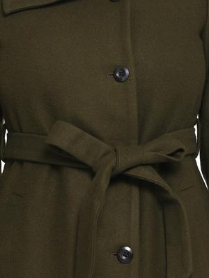 tie front button-up trench coat - 16828452 - Standard Image - 5