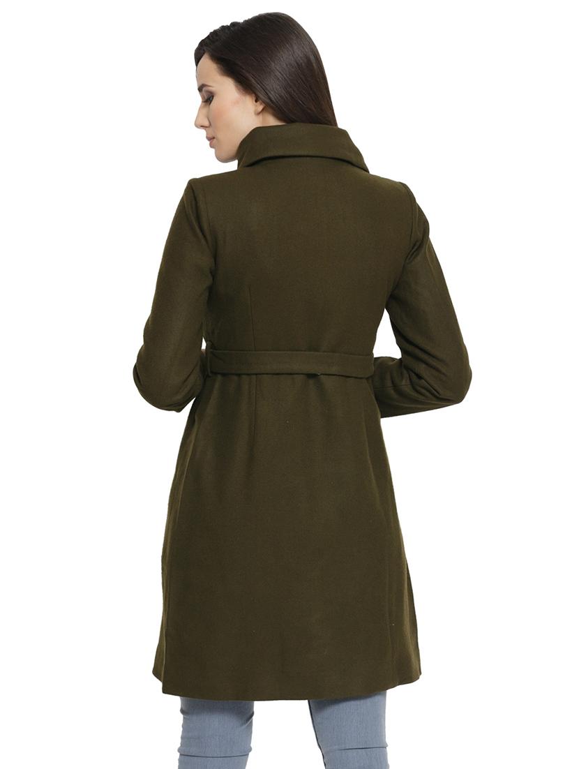 tie front button-up trench coat - 16828452 - Zoom Image - 3
