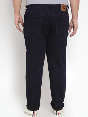 blue solid plain jeans - 16828673 - Standard Image - 3