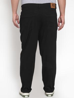 black solid plain jeans - 16828674 - Standard Image - 3