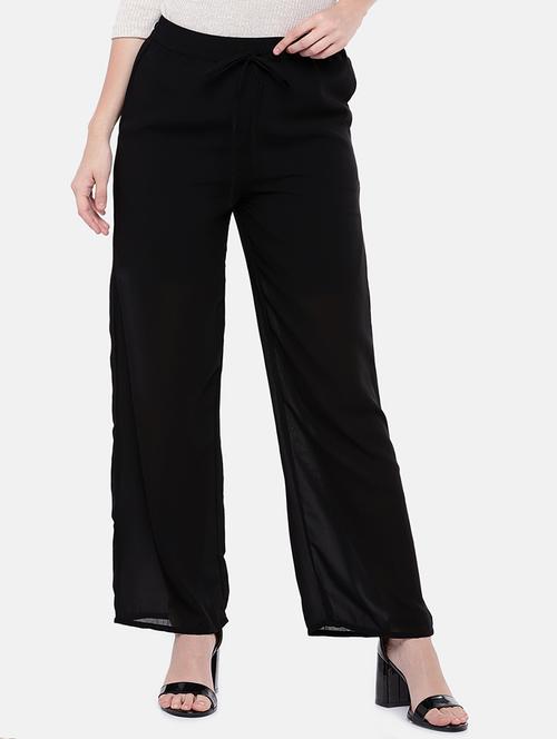 tie up waist solid trouser - 16828744 - Very Small Image - 1