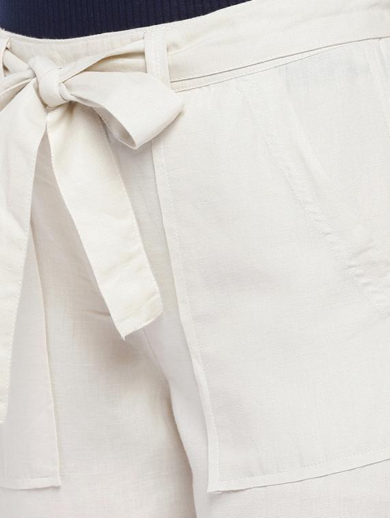 tie front chinos trouser - 16828747 - Zoom Image - 5