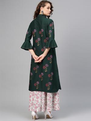 floral kurta skirt set - 16829436 - Standard Image - 3