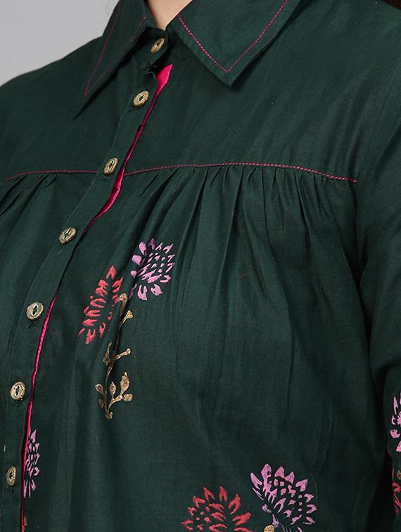 floral kurta skirt set - 16829436 - Zoom Image - 4