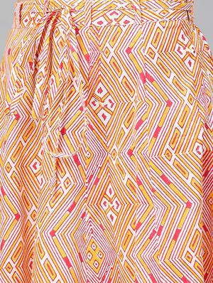 printed kurta skirt set - 16829439 - Standard Image - 5