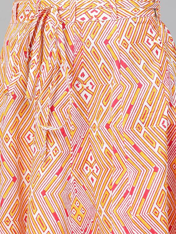 printed kurta skirt set - 16829439 - Zoom Image - 5