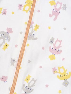 white cotton rompers onesies - 16829450 - Standard Image - 3