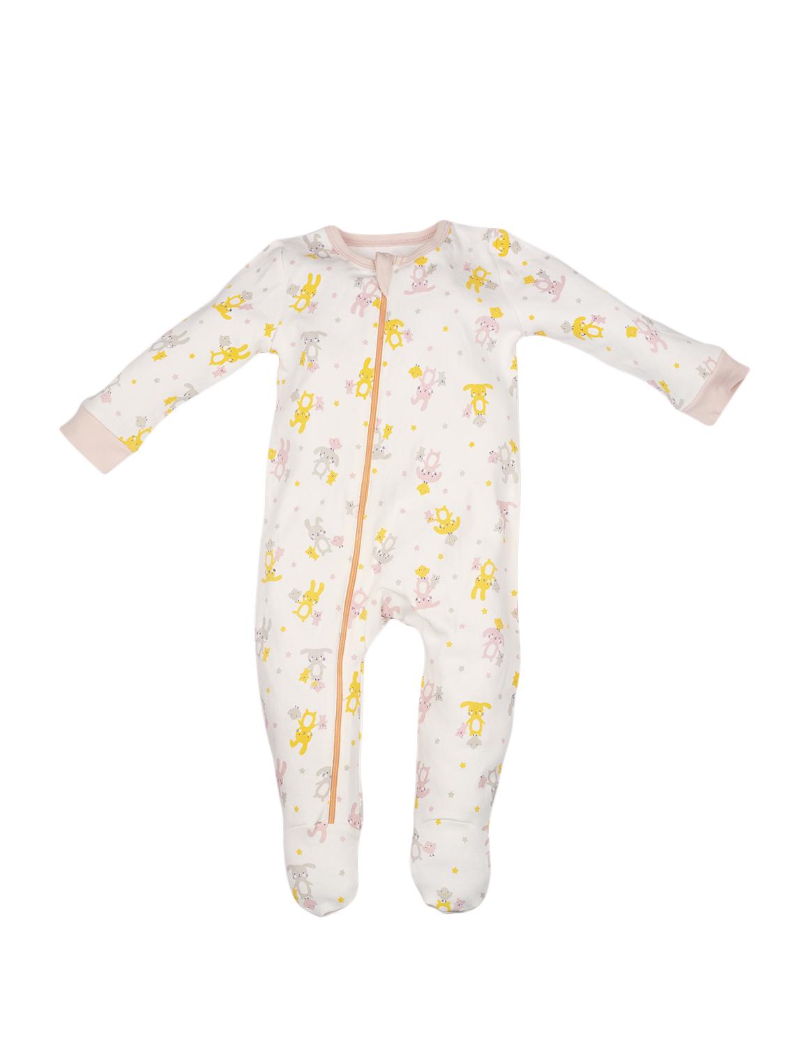 white cotton rompers onesies - 16829450 - Zoom Image - 1