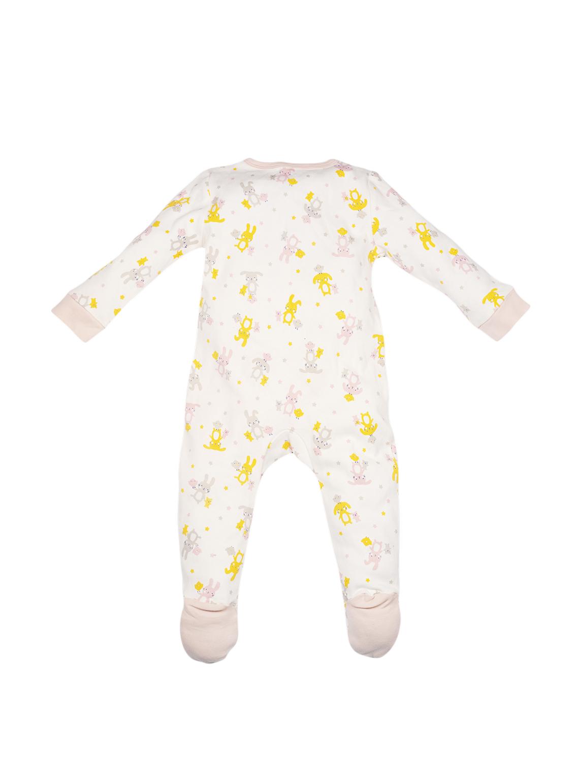 white cotton rompers onesies - 16829450 - Zoom Image - 2
