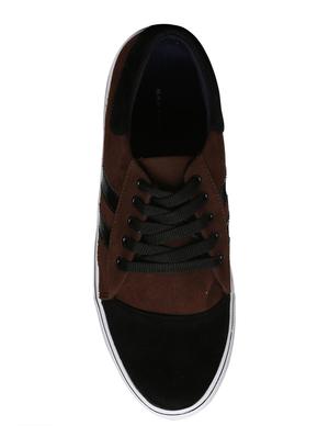 brown suede lace up sneakers - 16829486 - Standard Image - 3