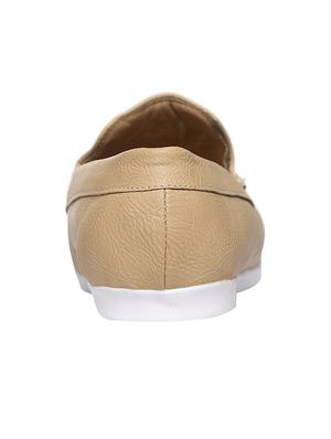 beige leatherette slip on loafers - 16829503 - Standard Image - 3