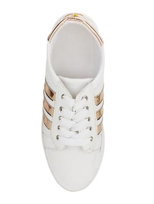 white lace-up sneakers - 16829651 - Standard Image - 3