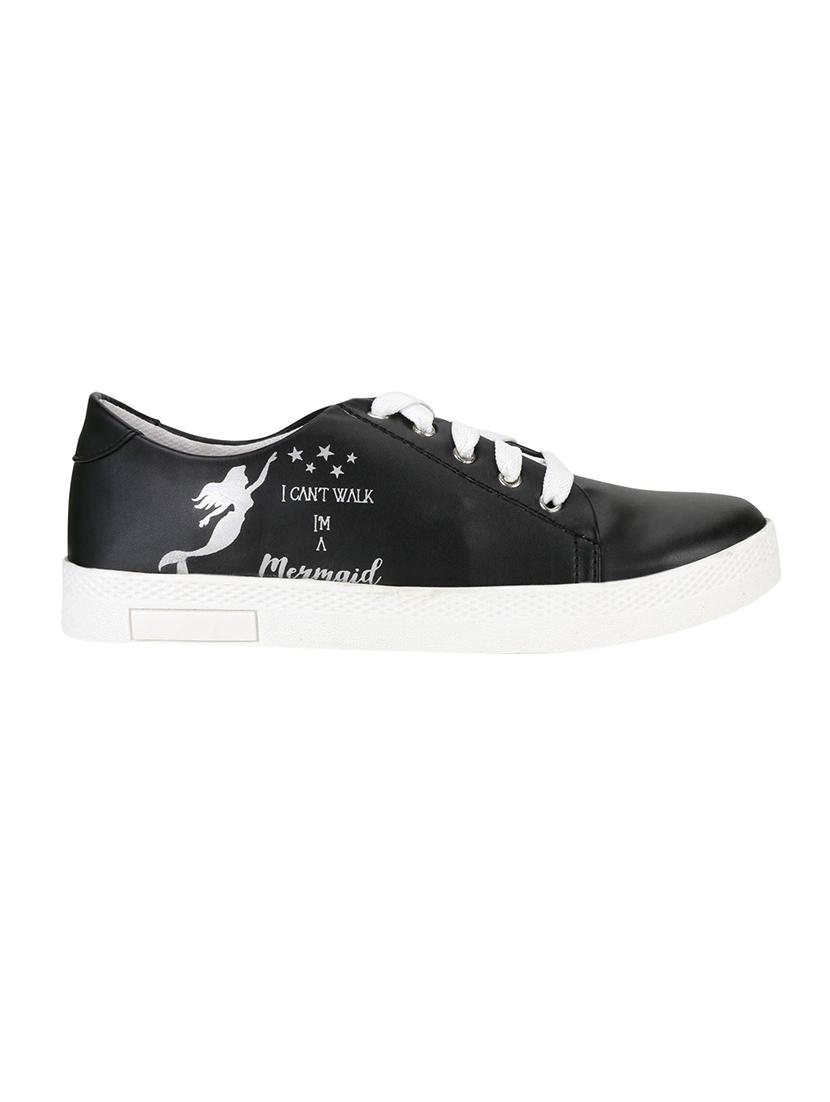 black lace-up sneakers - 16829660 - Zoom Image - 2