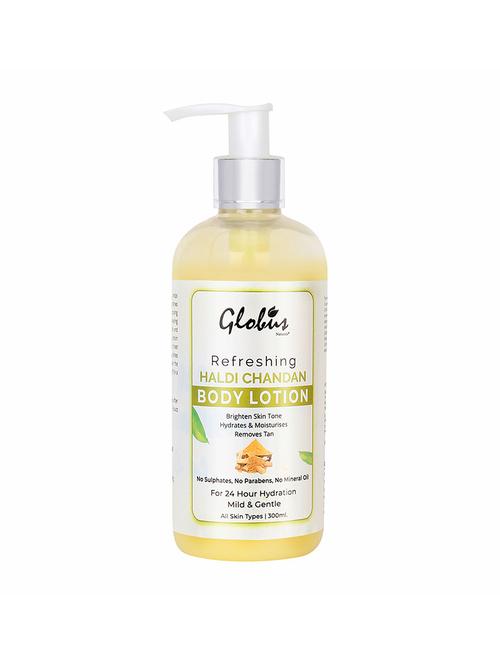 globus naturals refreshing haldi chandan body lotion 300ml - 16829763 - Standard Image - 1