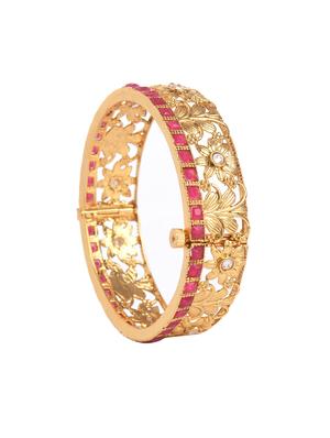 red gold metal bangle - 16829798 - Standard Image - 3