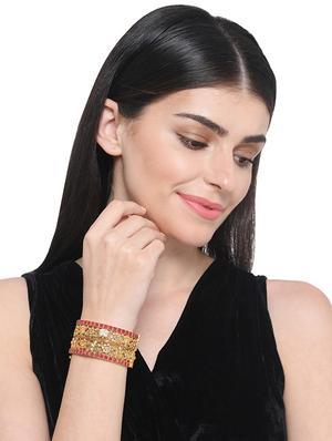 red gold metal bangle - 16829798 - Standard Image - 4