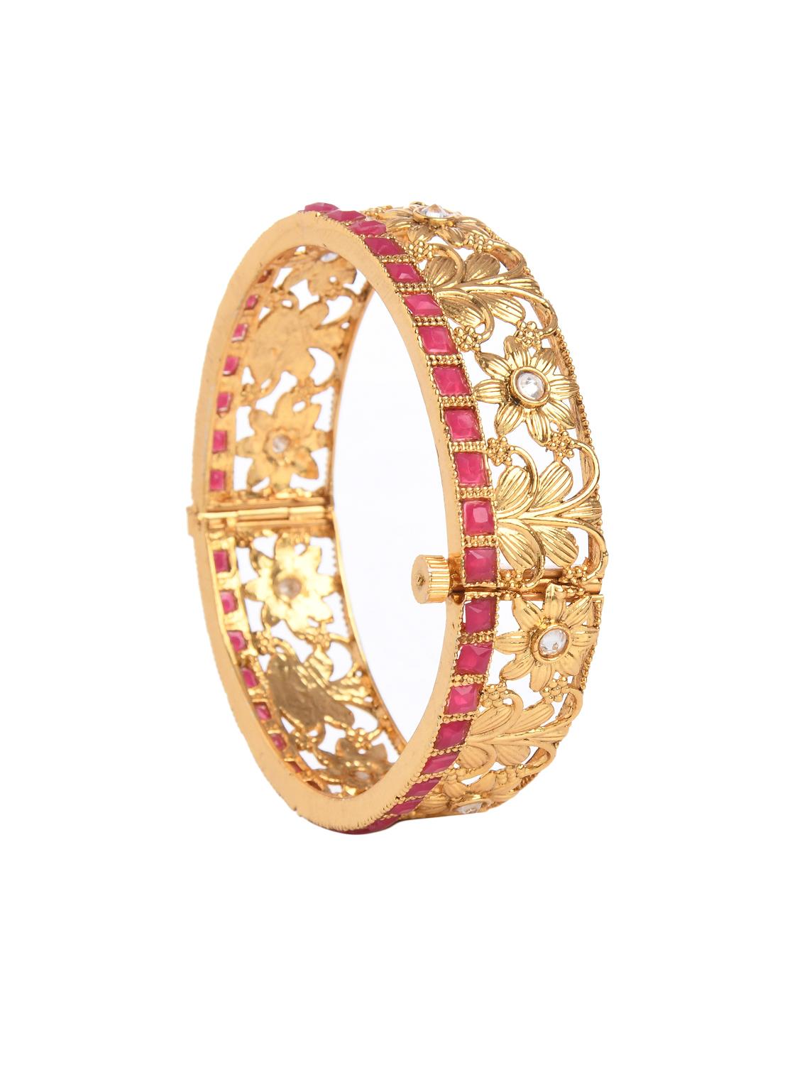 red gold metal bangle - 16829798 - Zoom Image - 3