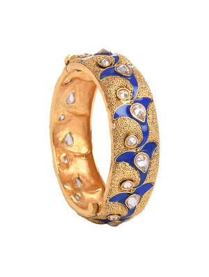 blue gold metal bangle - 16829799 - Standard Image - 3