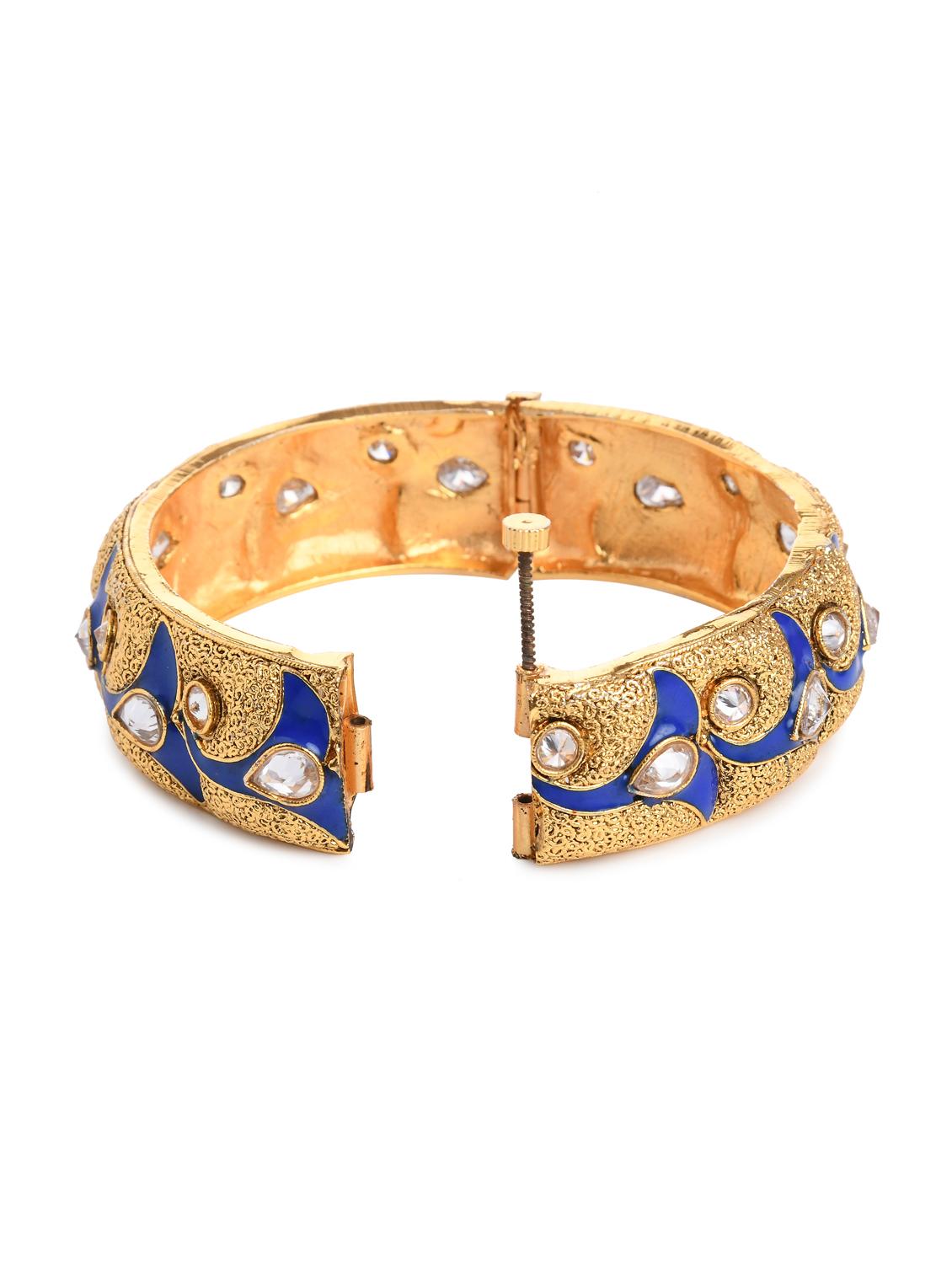 blue gold metal bangle - 16829799 - Zoom Image - 2