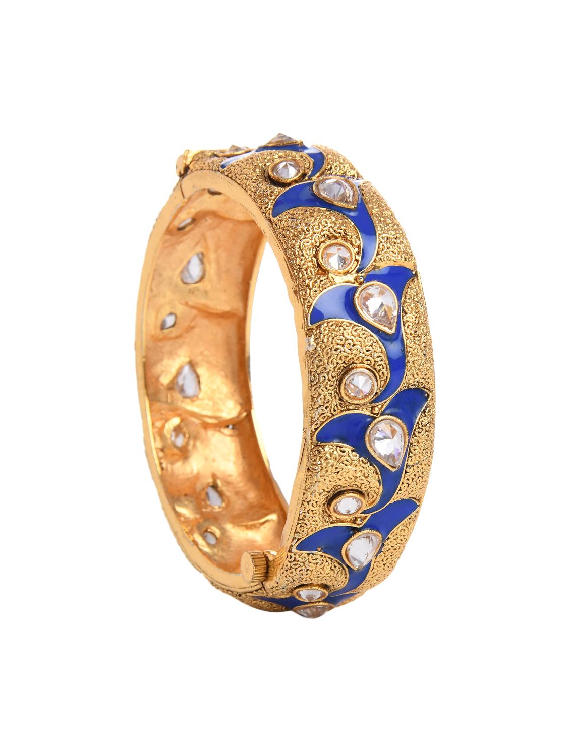 blue gold metal bangle - 16829799 - Zoom Image - 3